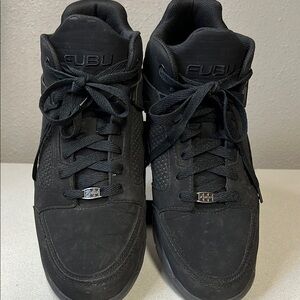 FUBU Black Suede Sneakers Classic Low-Top Design